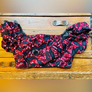 Öfuurë Ofuure African Tribal Boho Crop Top L/XL